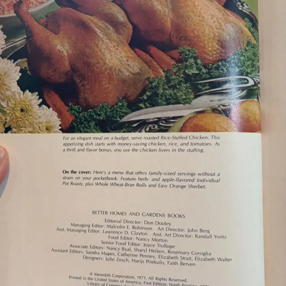 Lot of 7 Books from 1970's Better Homes & Gardens Cookbook Test Kitchen Series